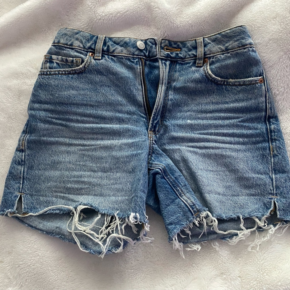 Garage Distressed Denim Shorts